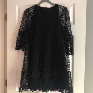 Zara Black Lace Dress, Size L